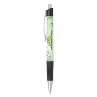 Plastic plunger-action ballpoint with soft grip section.... from ASI 61125...