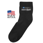 Non Binding Cotton Quarter Socks with Oversized DTF