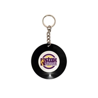 Recycled Vinyl Record Keychain