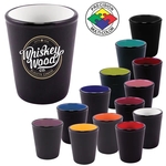 1.5oz Hilo Two-Toned Ceramic Shot Glass, spot color