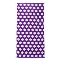 Cotton polka dot velour beach towel, 30" x 60". Blank.... from ASI 84358 S&S...