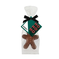 Gingerbread man milk chocolate bar in a favor bag... from ASI 71685 Midnite...