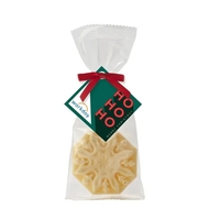 Belgian White Chocolate in Favor Bag - Snowflake