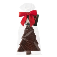 Belgian Chocolate Holiday Tree in Bow Bag - Dark Chocolate