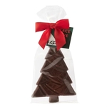 Belgian Chocolate Holiday Tree in Bow Bag - Dark Chocolate