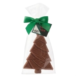 Belgian Chocolate Holiday Tree in Bow Bag - Milk Chocolate