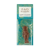Nutcracker shaped dark chocolate bar in a bag with a header... from ASI 71685...