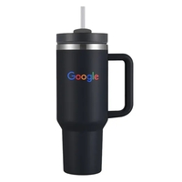 40 Oz Double Walled Vacuum Sealed Tumbler Mug with Powdered Finish.... from...