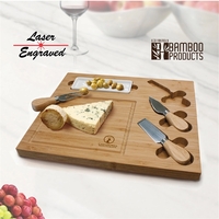 Rectangular serving tray/cutting board w/tools stored in cut slots.... from...