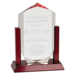 9" Clear Royal Crown Acrylic Award
