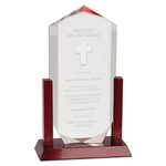 11" Clear Royal Crown Acrylic Award