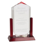 10" Clear Royal Crown Acrylic Award