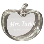 Crystal Apple with flat sides