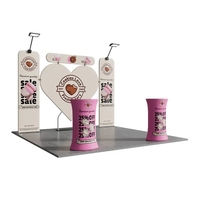 10'x10' Booth Display Kit D, lightweight frame, full color on all... from ASI...