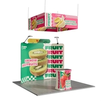 10'x10' Booth Display Kit H, lightweight frame, full color on all... from ASI...