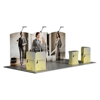 10'x20' Booth Display Kit M, lightweight frame, full color on all... from ASI...