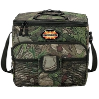 7.5" x 10.5" x 11.75" Huntland camo 24-can cooler with heat-sealed... from...