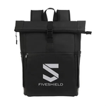 Casey PU Roll-Top Laptop Backpack