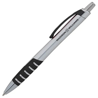 Apex Silver Plunge-Action Ballpoint Pen