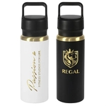 28oz Urban Peak® Dual Top Gold Water Bottle
