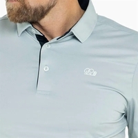 A lightweight performance polo featuring high-tech, soft-poly fabric...