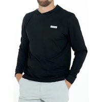 A lightweight performance hoodie featuring high-tech, soft-poly fabric...