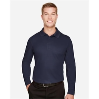 DJ Classic CrownLux Performance® Plaited Long Sleeve Polo... from ASI 84358...