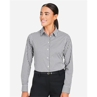 DJ Classic Women's CrownLux Performance® Gingham Dress Shirt... from ASI...