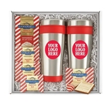 Peppermint Cocoa & Travel Mug Holiday Gift Set