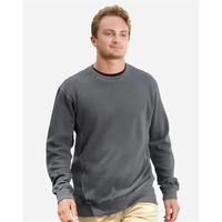 J. America Pigment-Dyed Fleece Crewneck Sweatshirt... from ASI 84358 S&S...