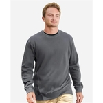 J. America Unisex Pigment-Dyed Fleece Crewneck Sweatshirt