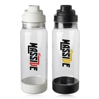 40 oz. wide mouth plastic water bottle with screw on lid... from ASI 39552...