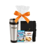 Executive Gift Set with Tumbler, Journal & Snacks