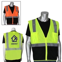 Five Pocket Black Bottom Front Value Mesh Vest