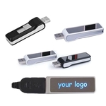Retractable Light Up Logo USB Flash Drive
