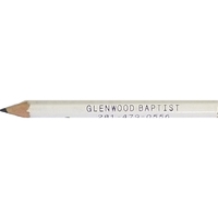 Hex golf pencil, without eraser, 1 line of custom text