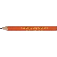 Round golf pencil, without eraser, hot/foil stamped