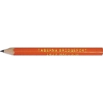 Round golf pencil, without eraser, hot/foil stamped