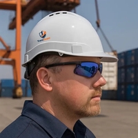 Lightweight vented hard hat with airflow, comfort fit, and custom logo......