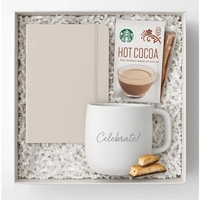 Journal & Mug with Starbucks Cocoa & Cookie Gift Set
