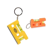 4" plastic level keychain with two bubble levels, magnetic bottom and... from...