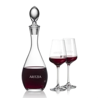 Lead Free Crystalline Malvern Decanter with 2 or 4 Breckland... from ASI...