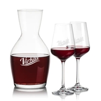 Our 38oz Crystalline Westwood Carafe & 12oz Crystalline Breckland Wine Set......