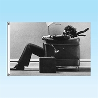 2.5' x 3' custom knitted polyester flag with double-sided graphics.... from...