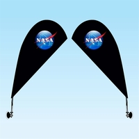 Suction Cup Window Flag - Double Sided