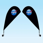 Suction Cup Window Flag - Double Sided