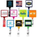 JUMBO Square Retractable Badge Reel (opaque)
