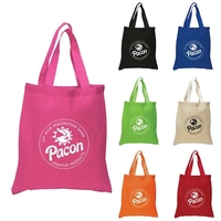 5.5 oz. canvas tote bag plus 1 color heat transfer imprint... from ASI 37218...