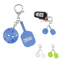 Pickleball-themed keychain with lobster claw attachment.... from ASI 61125...