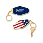 USA Patriotic Metal Keychain